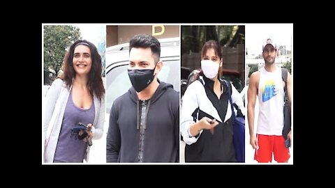 Karishma Tanna, Karan Tacker, Arrti Singh & Aditya Narayan Snapped Outside The Gym