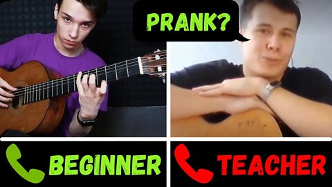 A GUITARIST pretends to be a BEGINNER WITH FOREIGN GUITAR TEACHERS #9