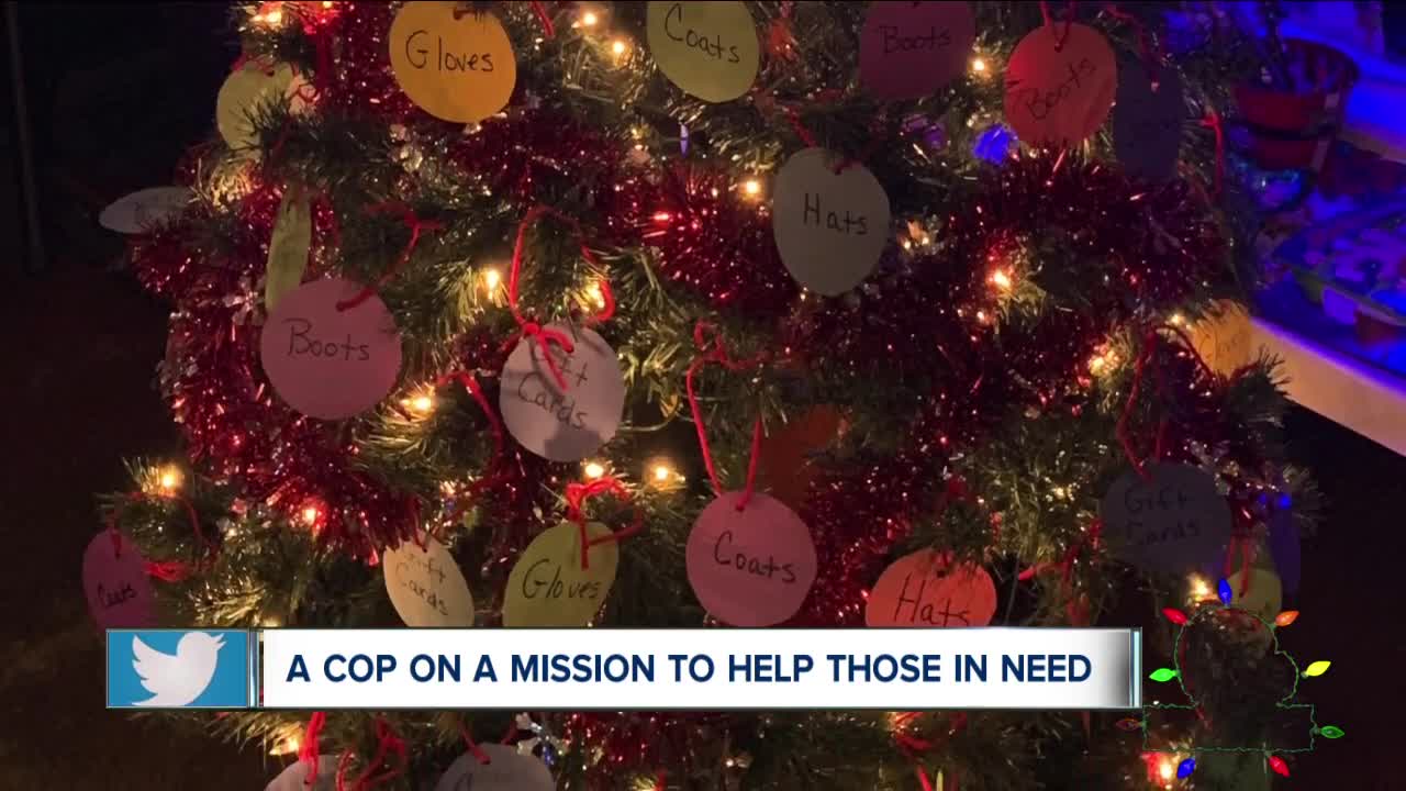 Avon police officer helping those in need inside and outside of patrol car