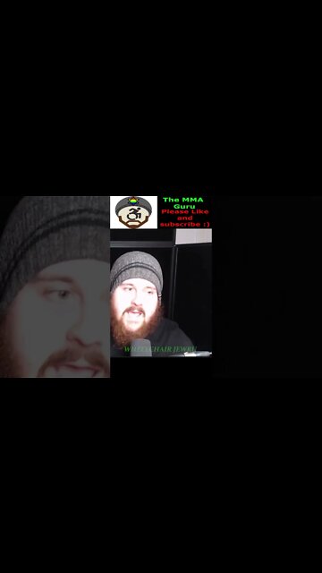 MMA Guru's sign falling off the wall #1 - Obese wheelchair pepsi man can't figure out how signs work