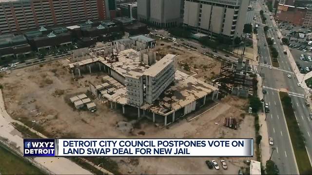 Detroit City Council postpones vote on land swap deal for new jail