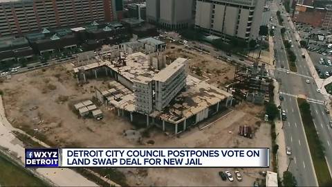 Detroit City Council postpones vote on land swap deal for new jail