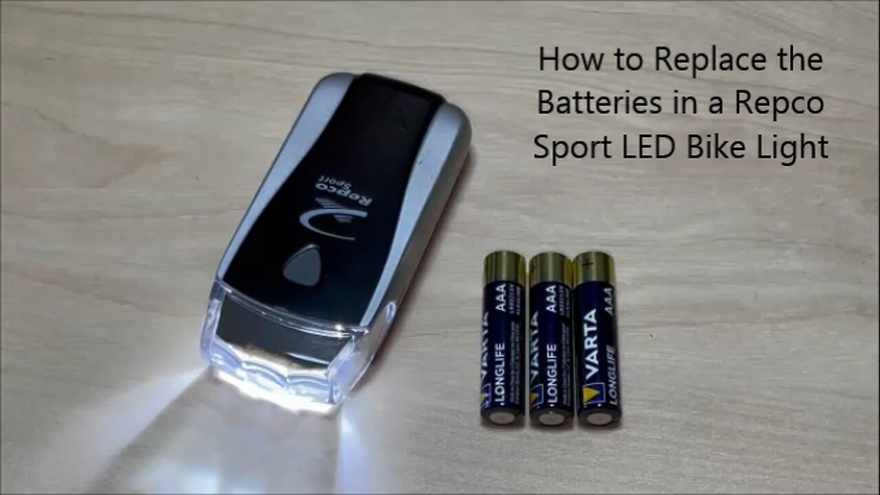 How to Replace the Batteries in a Repco Sport LED Bike Light