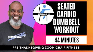 Zoom Live Seated Cardio & Dumbbell Workout