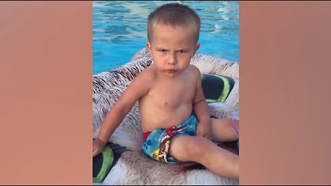 Funny Baby on pool Videos 😄😘😍😂 #funny #cute