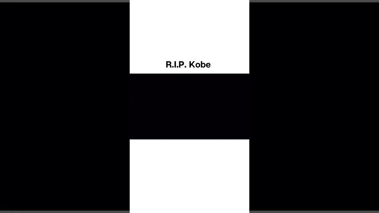 Gone, But Never Forgotten. R.I.P. Kobe 🙏
