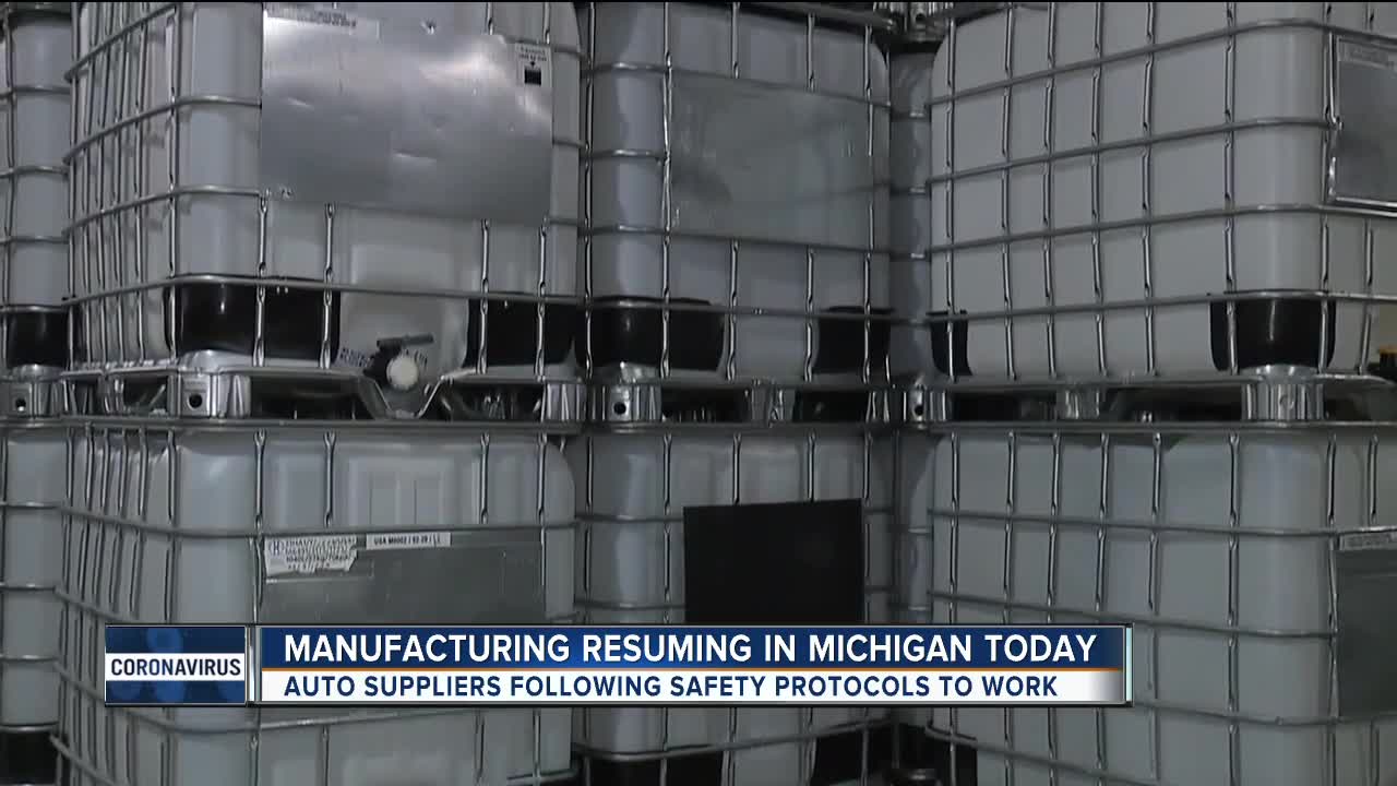 Auto suppliers following safety protocols after going back to work