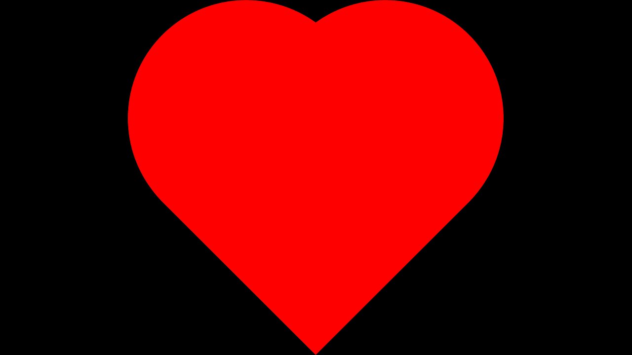 drawing a red heart with effect in 2 minute