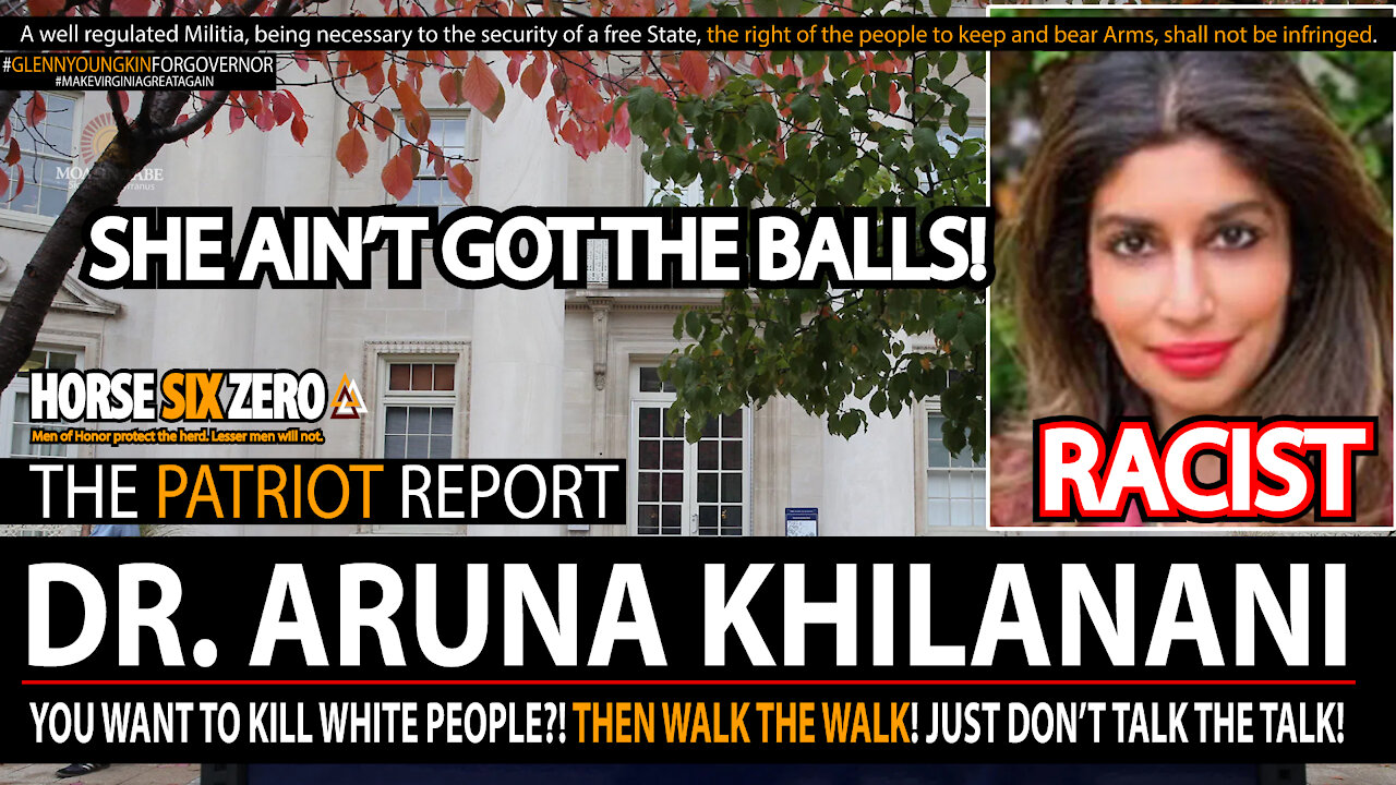 DR ARUNA KHILANANI Speaks at YALE University Fantasizes About Shooting WHITE PEOPLE in the head