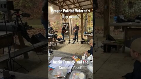 Justin Trawick and the Common Good perform at Veteran’s Day event