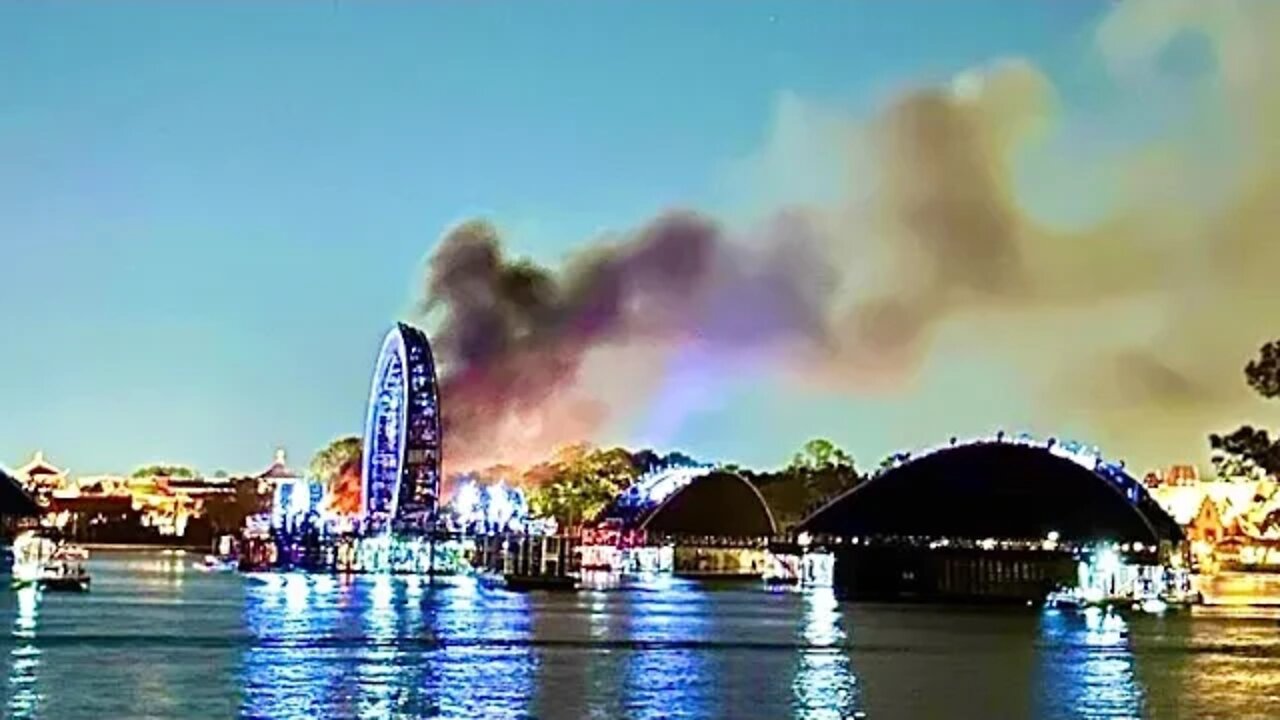 BREAKING ‘Harmonious’ Barge Catches Fire at EPCOT