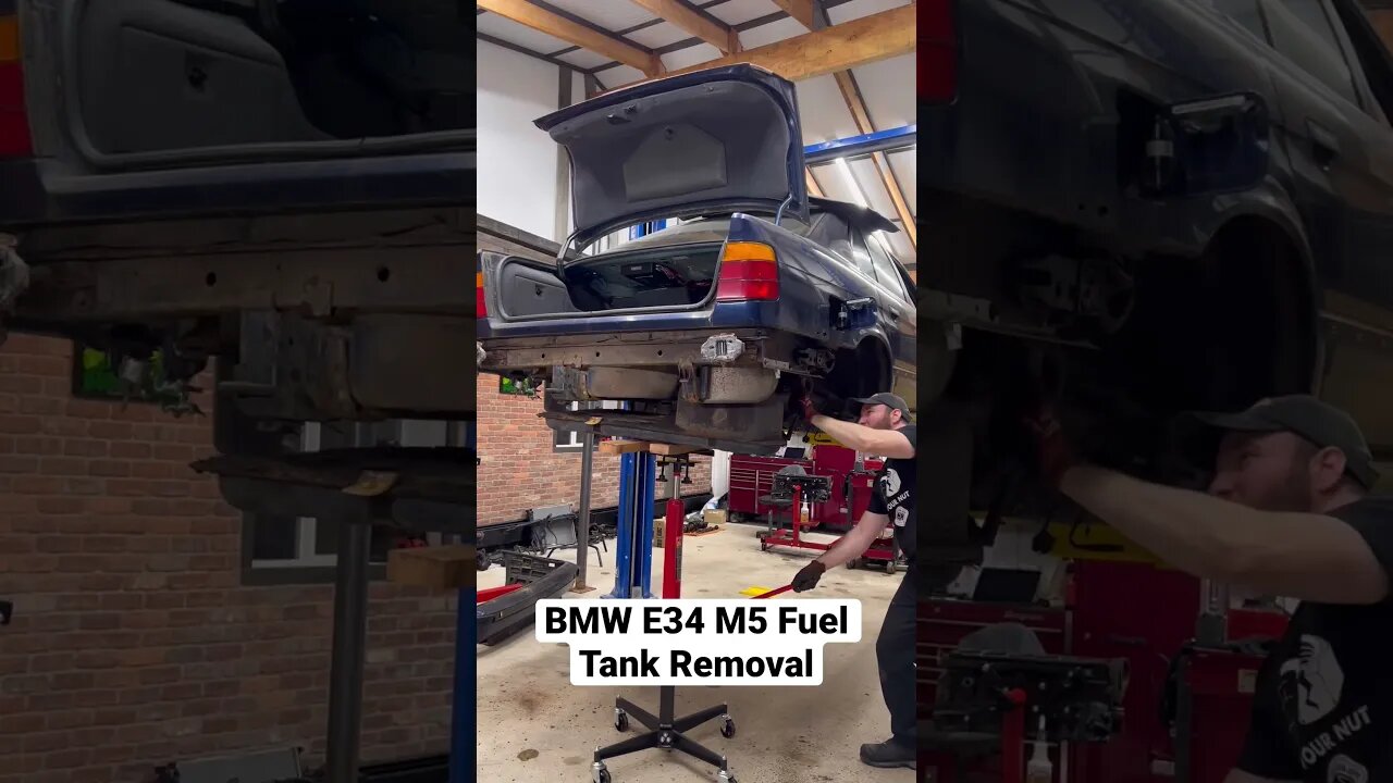 BMW E34 M5 Fuel Tank Removal #shorts #bmw #bmwe34 #bmwm5 #automotive #cars