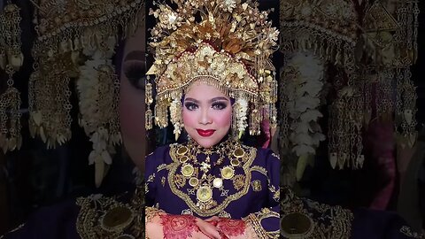 Pengantin Pakaian Adat Palembang #shorts #short #shortvideo