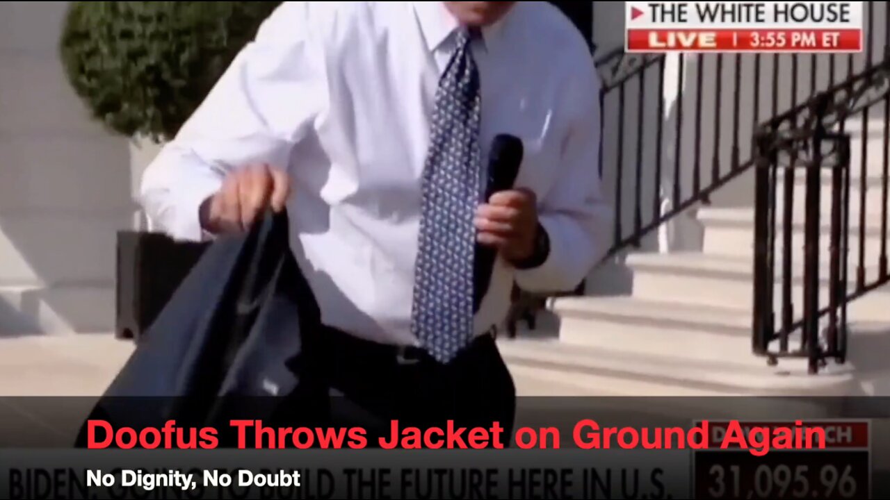 Biden Tramples All Over His Jacket on Accident (host K-von cringes)