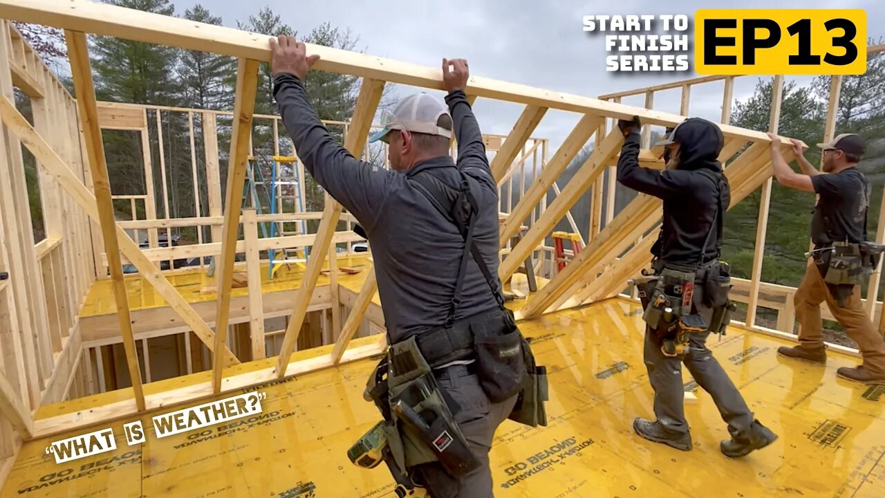 Finishing The Interior Walls | Building A Mountain Cabin EP13