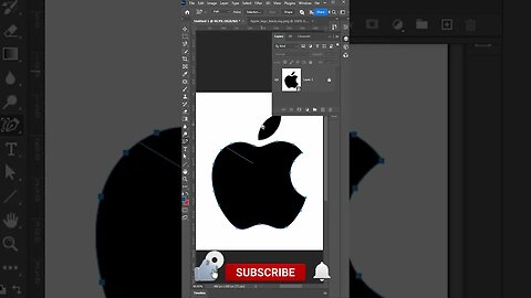 Content Aware Scale Tools In Photoshop | #shorts #trendingshortfffff #applelogo |#photoshopshorts