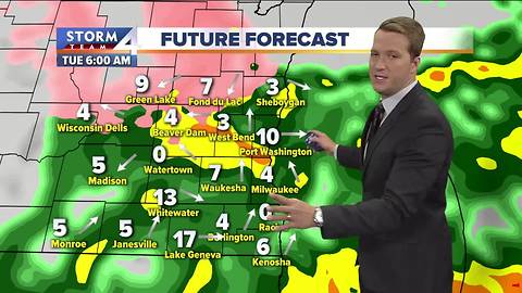 Wet, icy weather, possible flooding on tap Tuesday