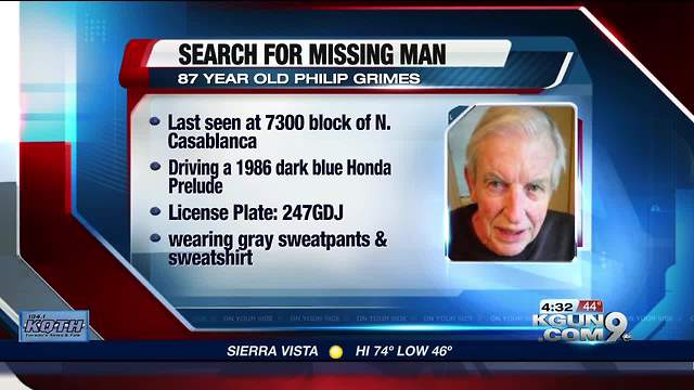 Search for vulnerable, missing man underway