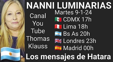 Mensajes de Hatara // Nanni Luminarias 🇦🇷 @ministeriodelodesconocido (10-1-24)