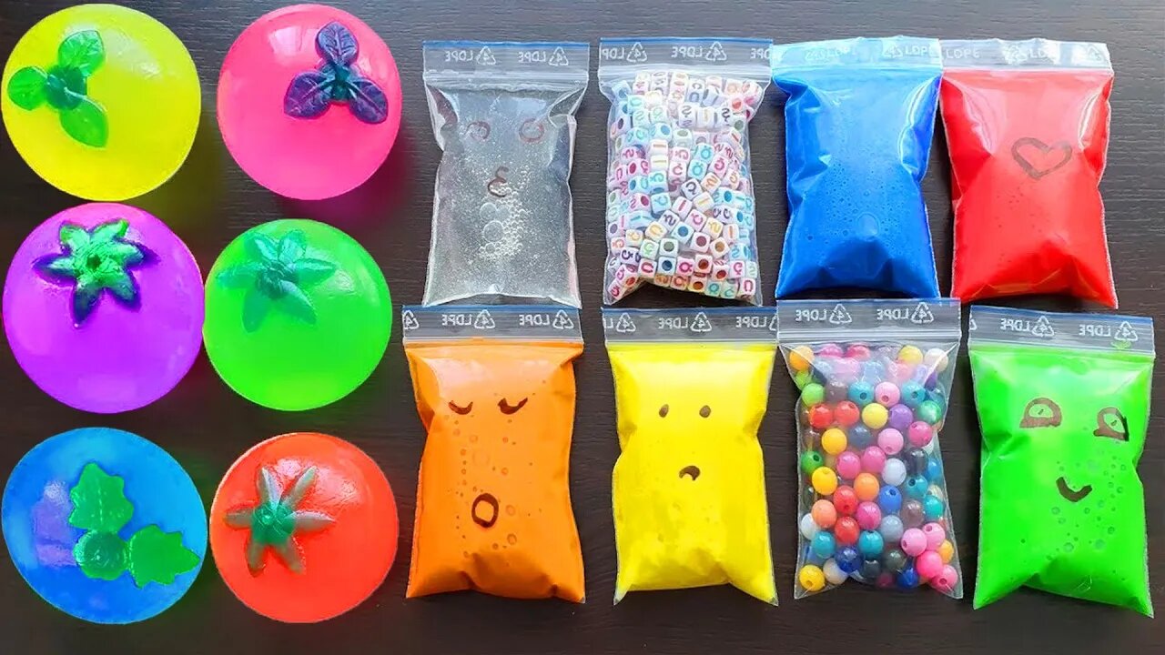 Making Slime with Bags and Water Balls