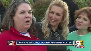Avid fans bid farewell to Kings Island's Vortex Sunday