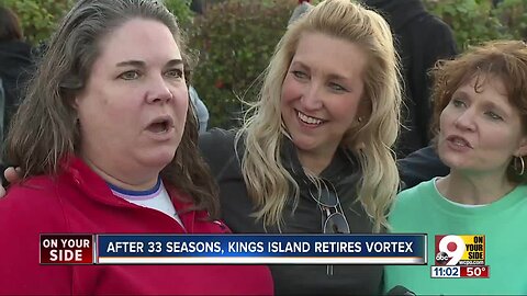 Avid fans bid farewell to Kings Island's Vortex Sunday