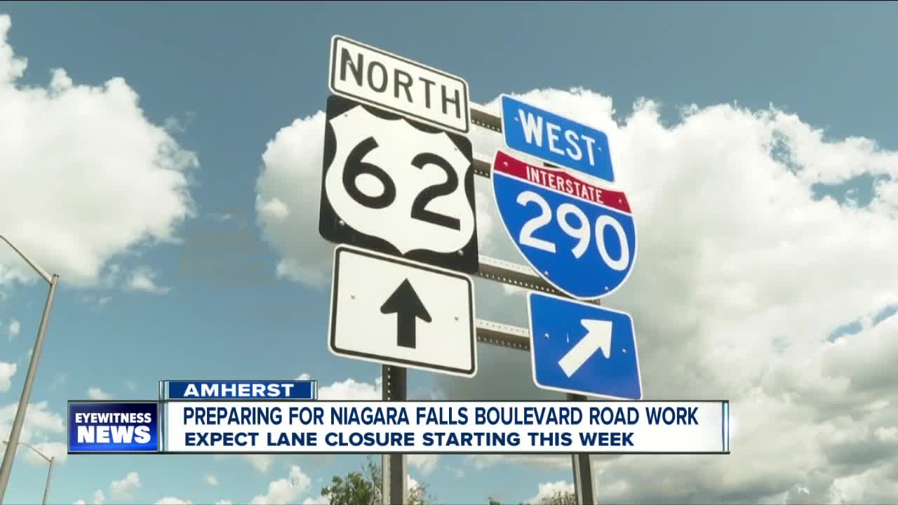 Preparing for Niagara Falls Boulevard Road Work