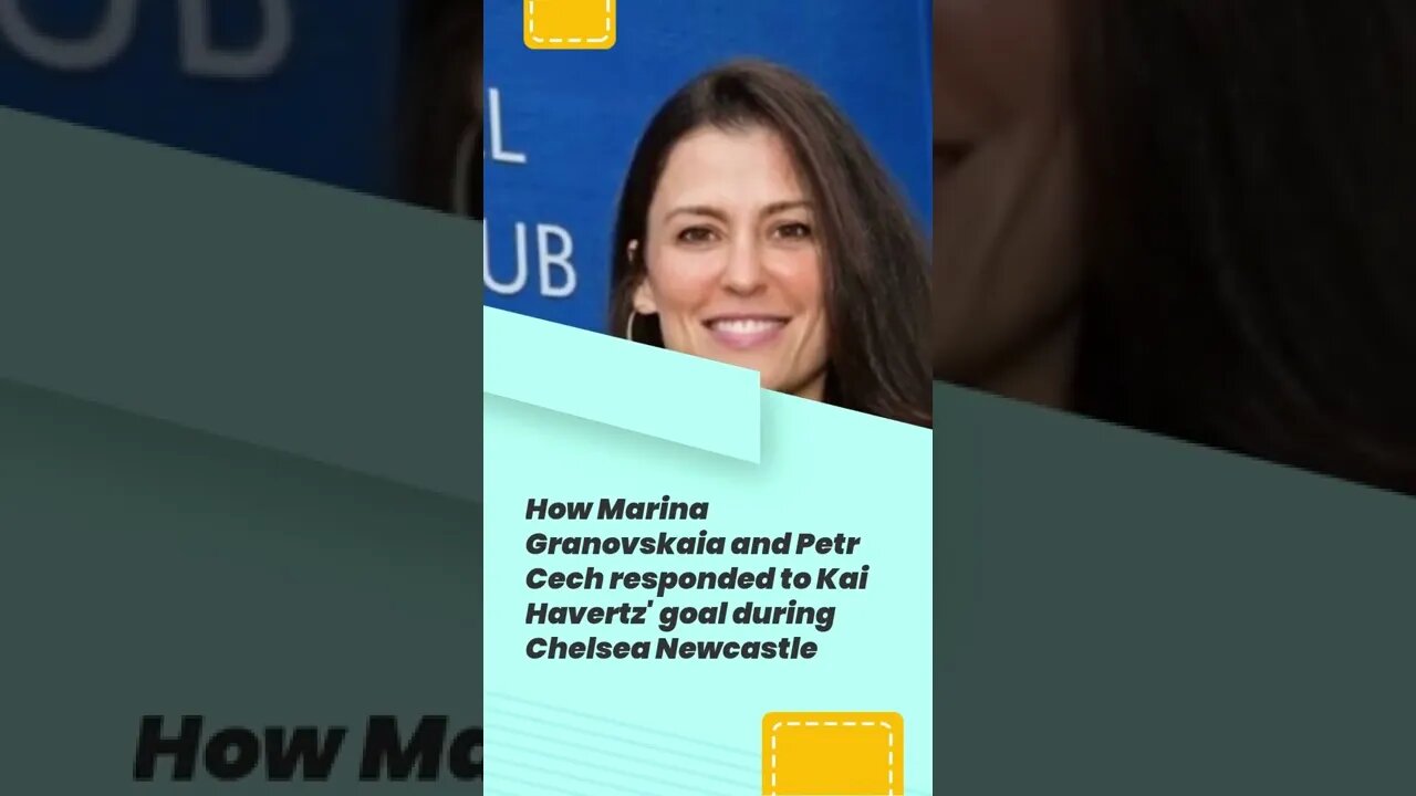 How Marina Granovskaia and Petr Cech responded to Kai Havertz' goal during Chelsea Newcastle #shorts