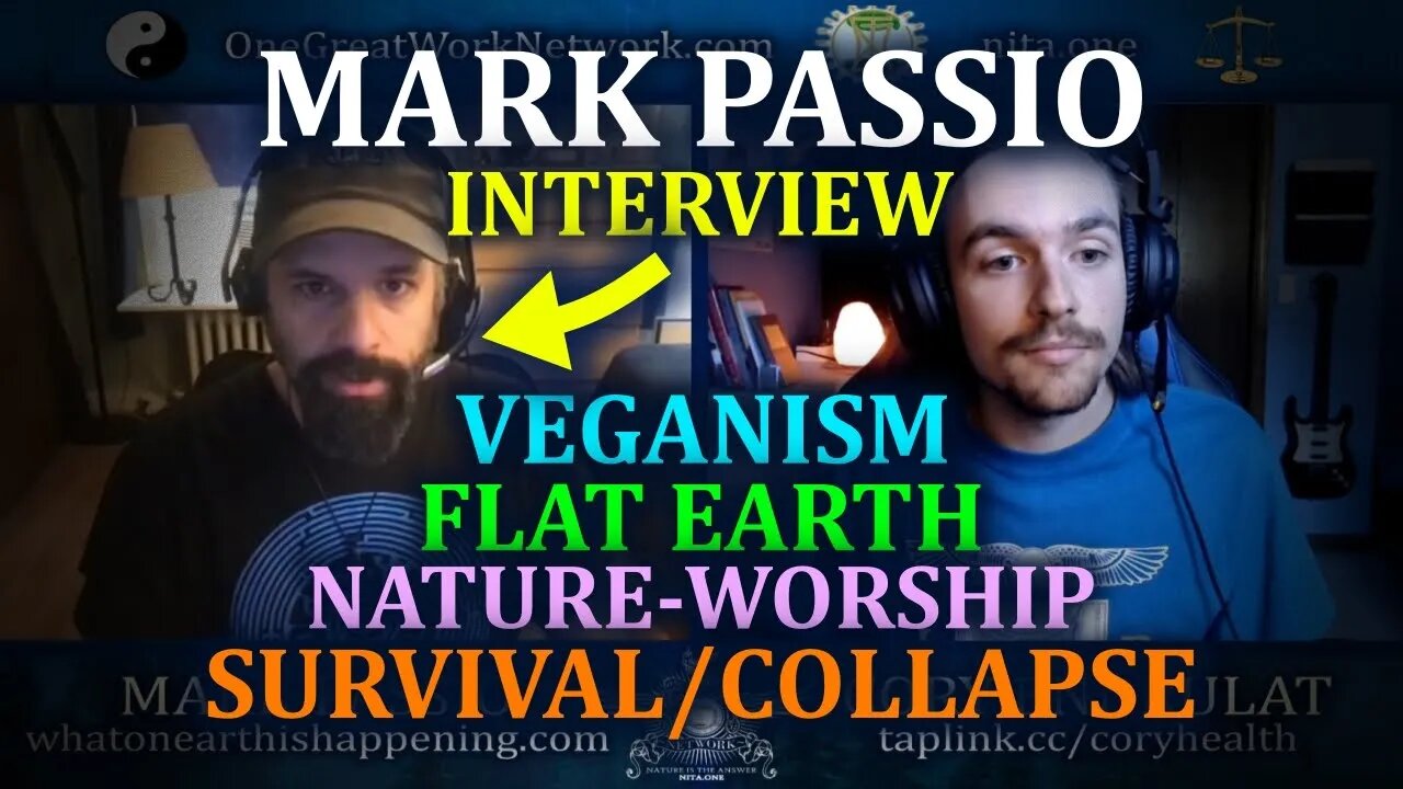 Mark Passio Interview - Flat Earth, Veganism, Symbolism, Collapse, Satanism, Survival, Resources!