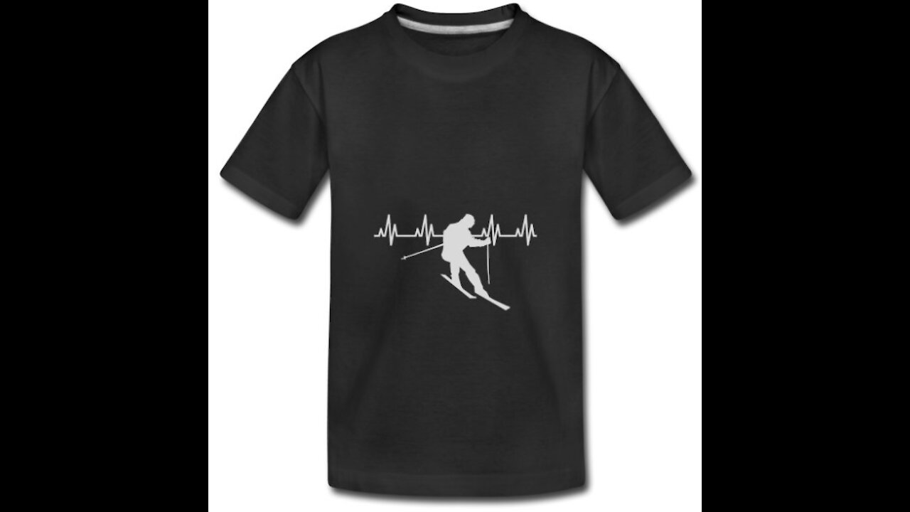 The I Love Skiing Heartbeat Pulse T-Shirt You've Been Waiting For + MORE