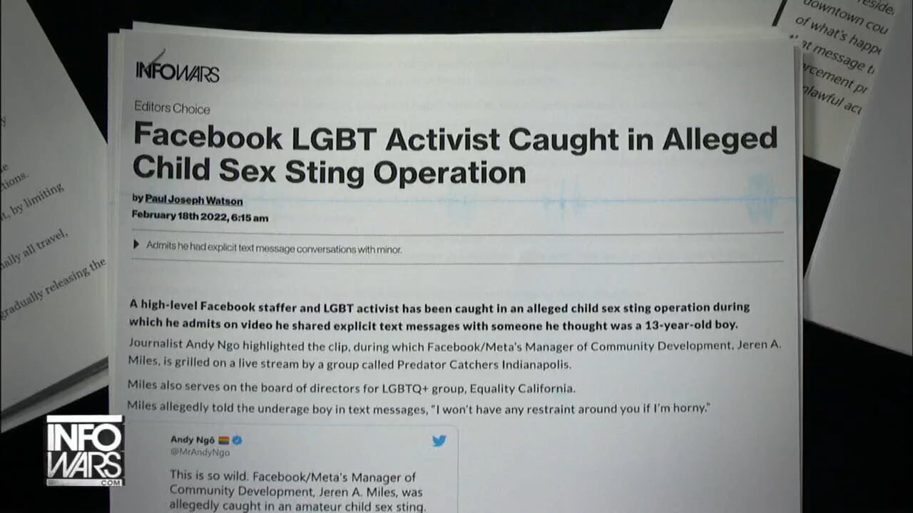 Facebook/Meta Manager Caught On Video In Pedophile Sting