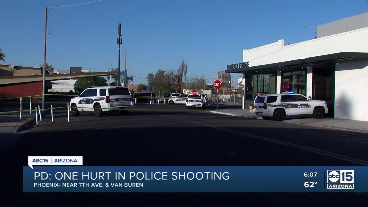 PD: Man holding baby seriously injured in police shooting near 7th Avenue and Van Buren Street