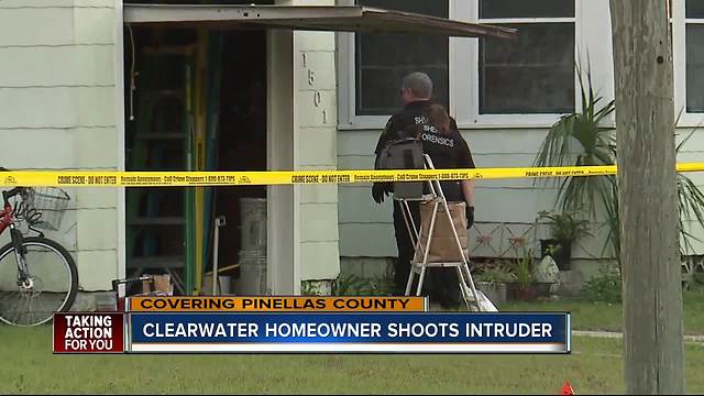 Homeowner shoots intruder in Clearwater, causing life-threatening injuries