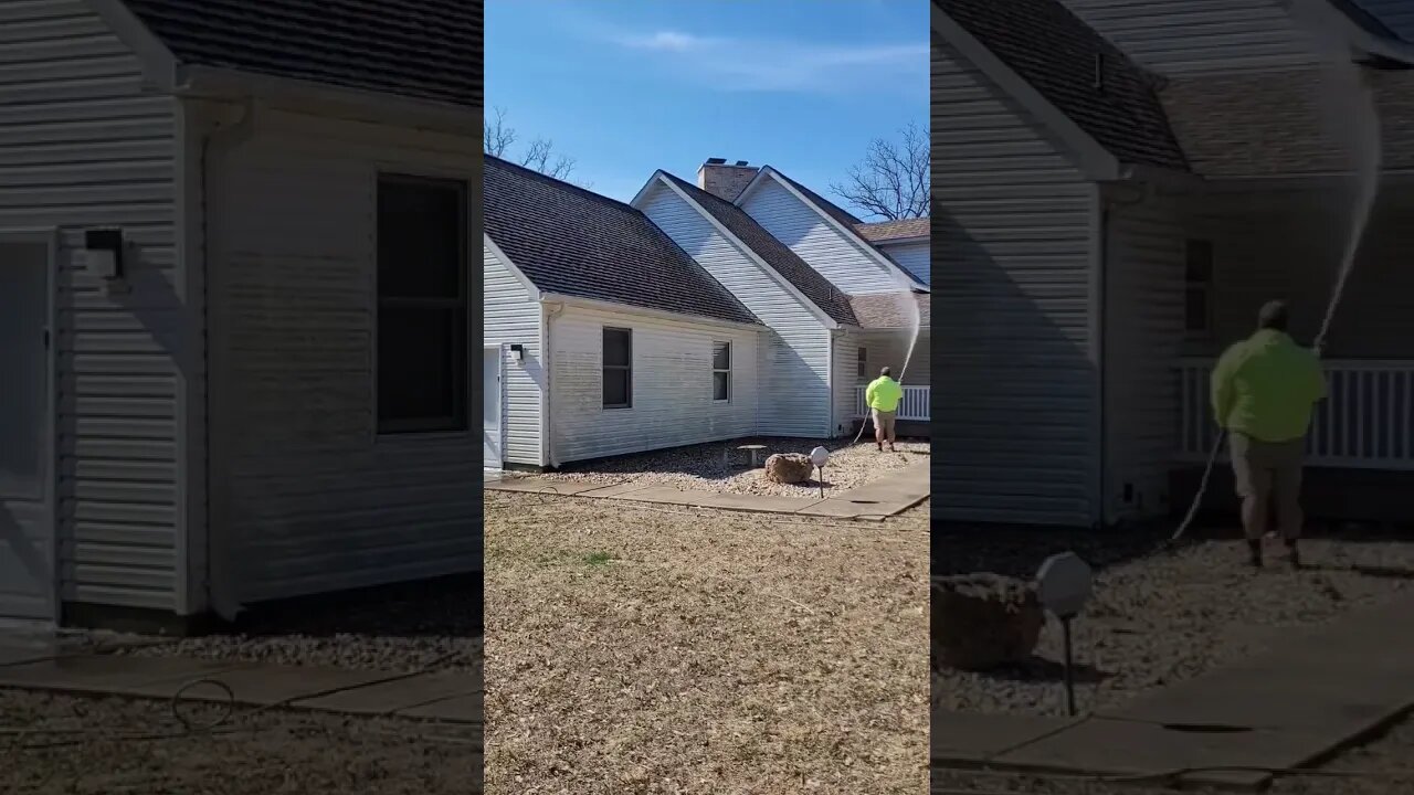 2023 #housewash season is underway #malsonproservices #softwashing #powerwashing #satisfying