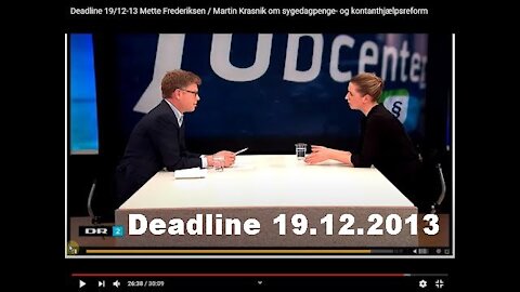 Satanisten Mette Frederiksen om sygedagpenge- og kontanthjælpsreformen i 2013.