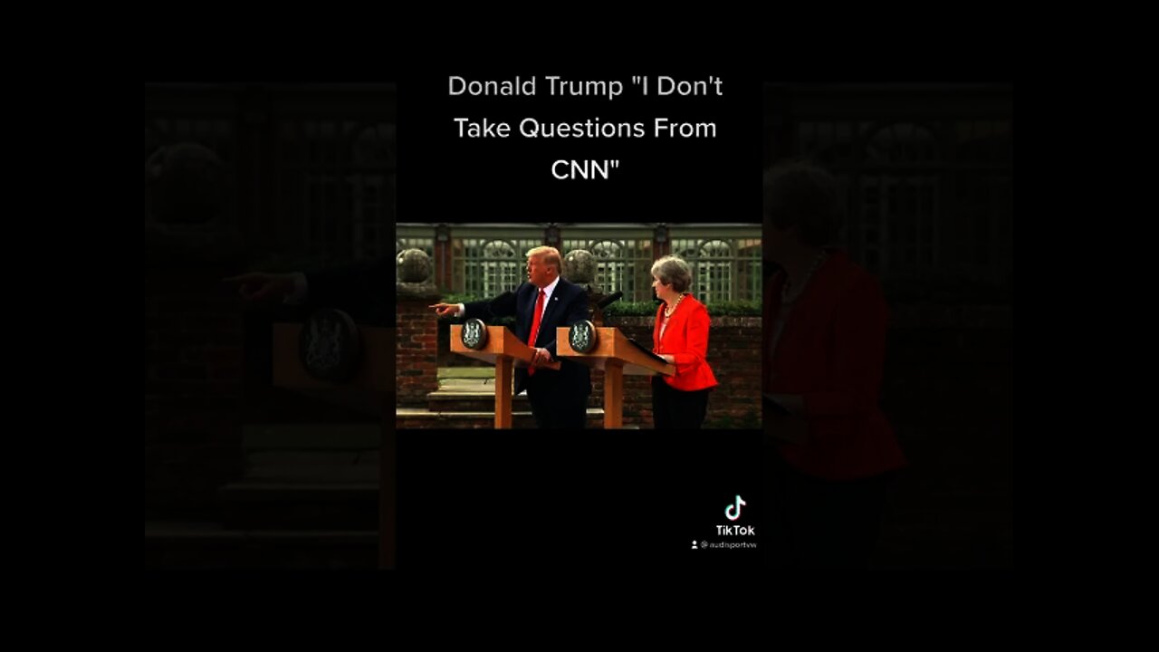 Donald Trump I Don't take Questions From CNN