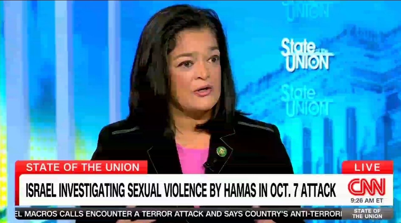 Rep Jayapal Excuses Rape of Israeli Girls By Hamas