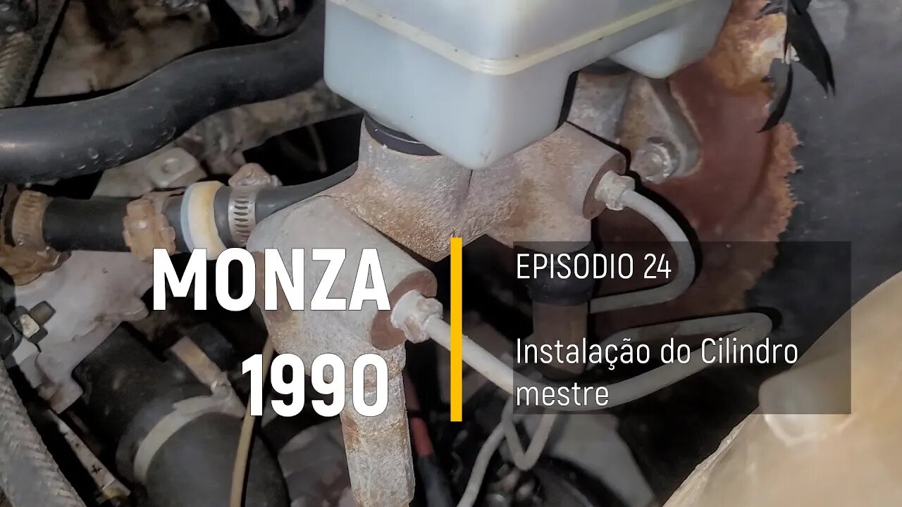 Monza 1990 do Leilão - B.O. nos freios... CILINDRO MESTRE NOVO - Episódio 24