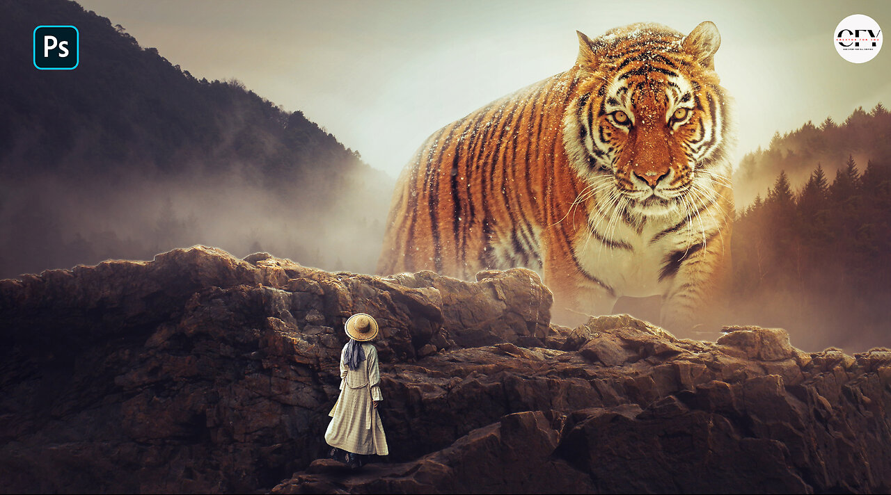 Big Tiger Photo Manipulation