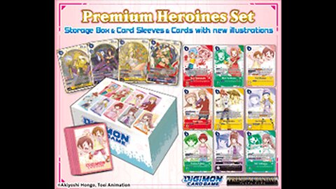 Premium Bandai Digimon Card Game Heroine Set
