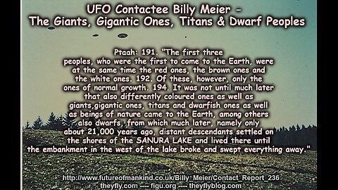 Billy Meier UFO Contact Reports - Giants