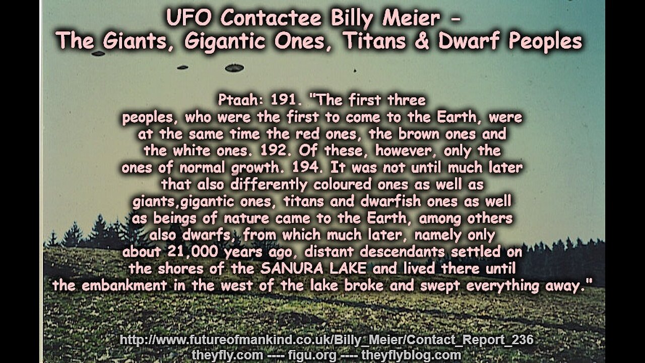 Billy Meier UFO Contact Reports - Giants