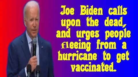 Joe Biden once again mumbles and bumbles. Just a stutter.