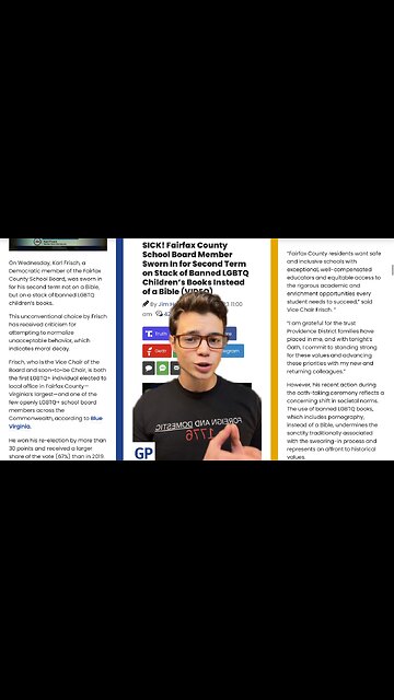 Victor Reacts: Disgusting New Trend- Another School Board Board Official Sworn in on LGBTQ Book