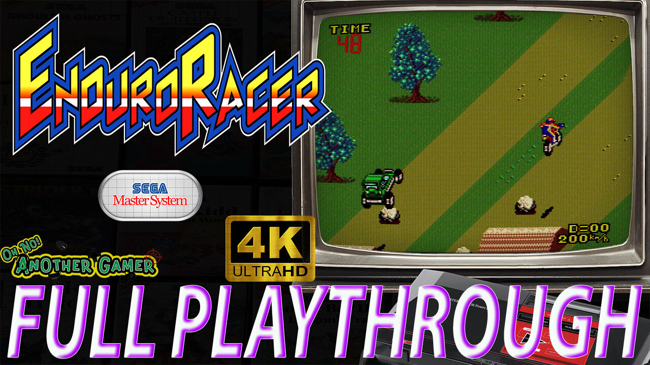 Enduro Racer (1987) [Sega Master System] 🎮🔥 Intro + Gameplay (full playthrough)