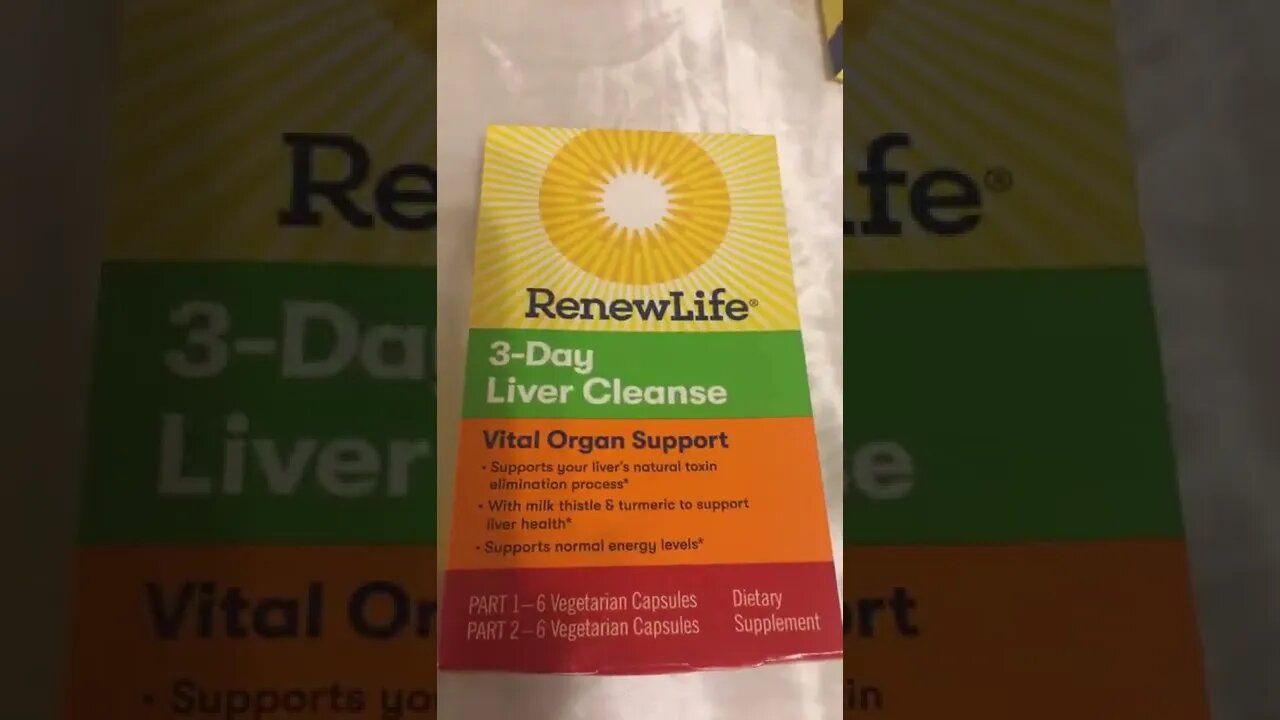 Renew Life 3-Day Liver Cleanse Prepping For My Water Fast Vital Organ Support #detox #health