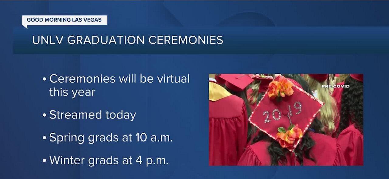 UNLV hosts two virtual graudation ceremonies today