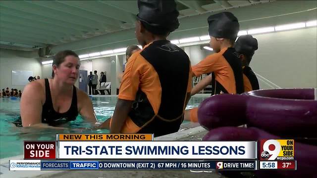 Taft Elementary kindergarteners learn swimming safety