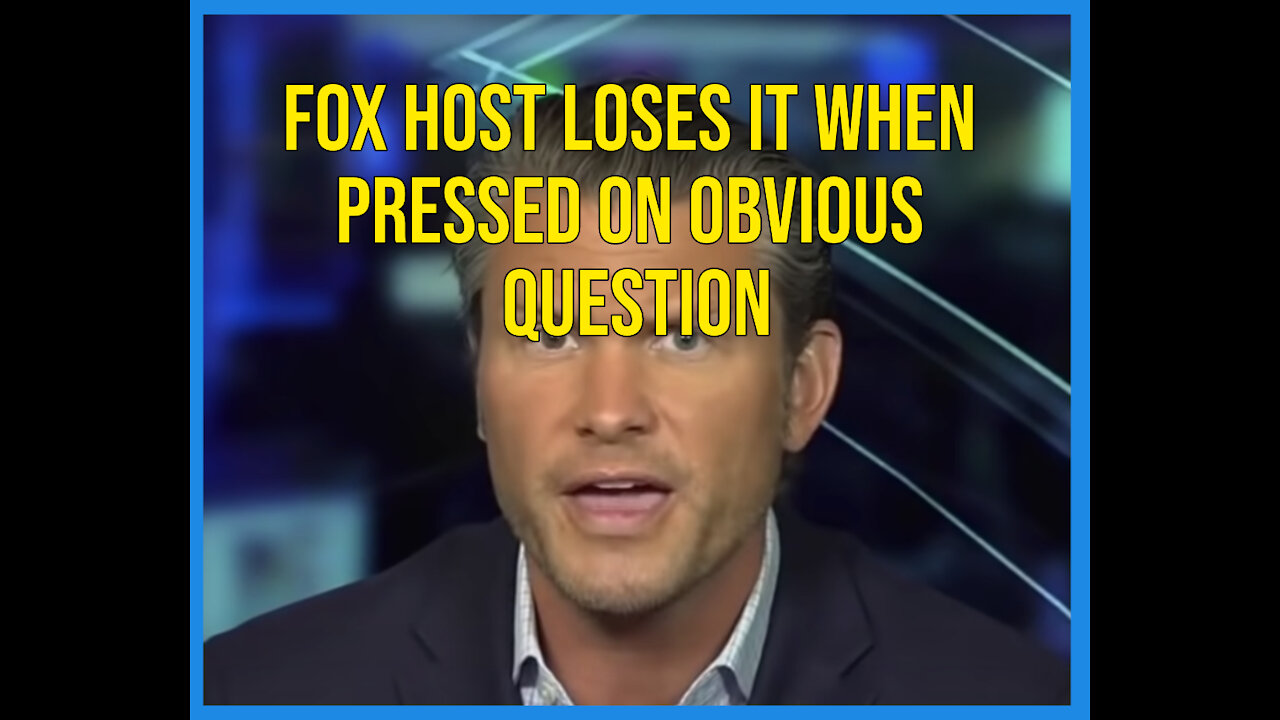 Fox Host LOSES IT When Pressed On Obvious Question