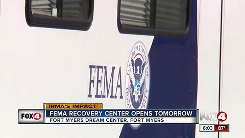 FEMA opening mobile disaster recovery center in Fort Myers